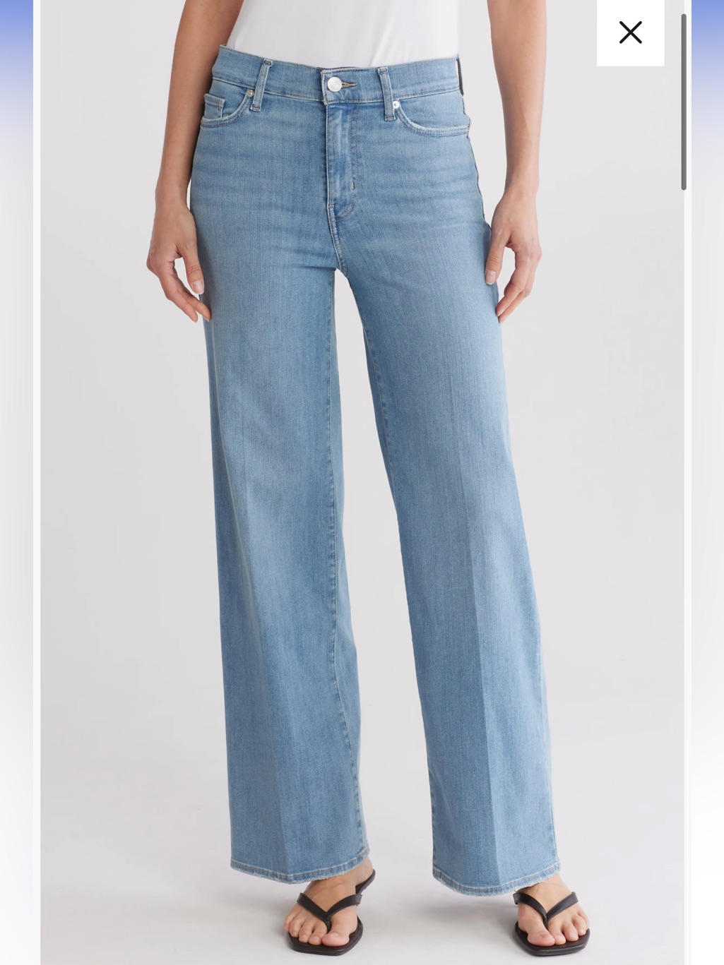 Frame Le Slim Palazzo High Waist Wide Leg Jeans Shade Integrity Size 32